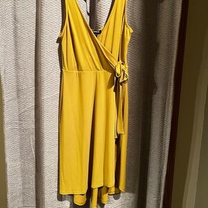 Yellow Wrap Dress